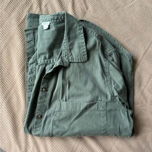 Aerie size M heavy shirt military green